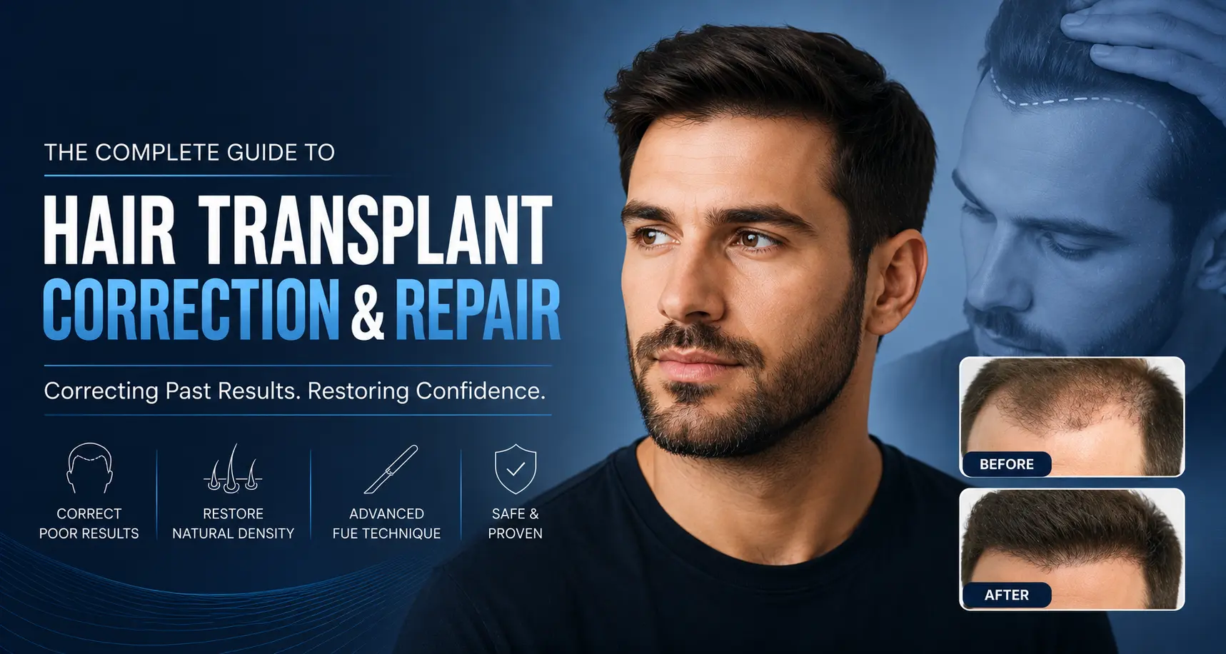 Hair Transplant Correction Fixing Pluggy, Artificial, or Failed Hair Transplants